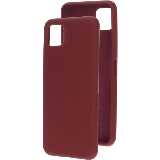 Silicone Cover Samsung Galaxy A22 5G (2021) Plum Red