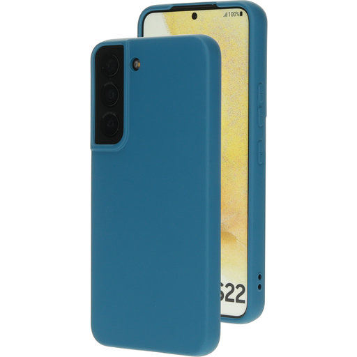Silicone Cover Samsung Galaxy S22 Blueberry Blue