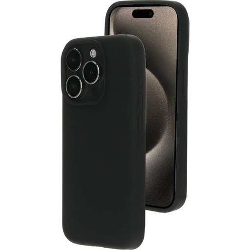 Silicone  Cover Apple iPhone 15 Pro Black (Magsafe Compatible)