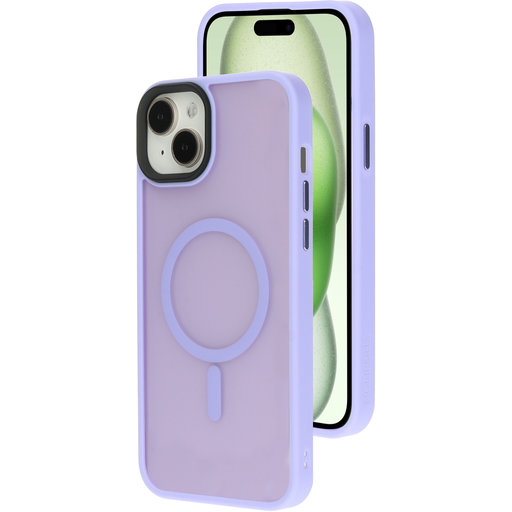 Hardcover Apple iPhone 15 Plus Satin Lila (Magsafe Compatible)