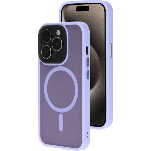 Hardcover Apple iPhone 15 Pro Satin Lila (Magsafe Compatible)