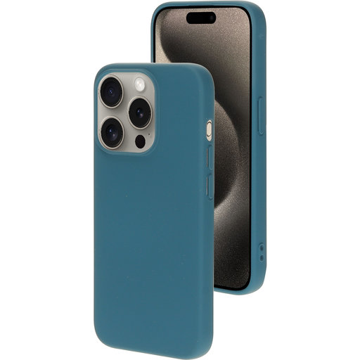 Silicone Cover Apple iPhone 15 Pro Blueberry Blue