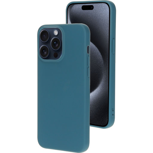 Silicone Cover Apple iPhone 15 Pro Max Blueberry Blue