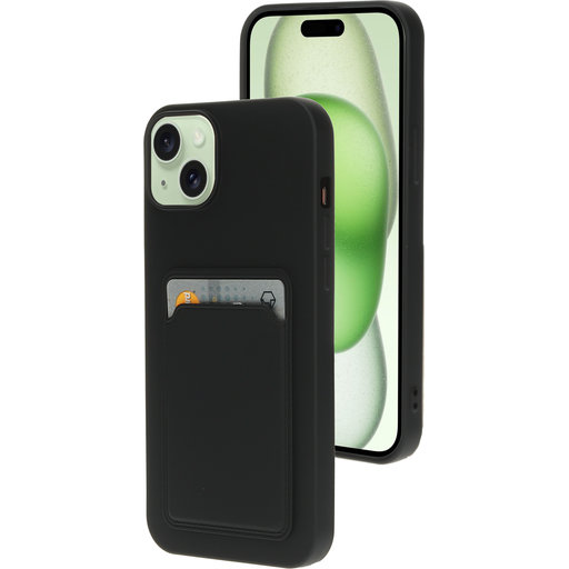 Classic TPU Case with Cardholder Apple iPhone 15 Plus Matt Black