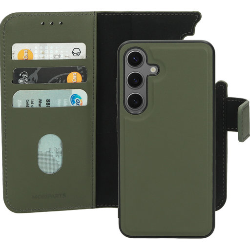 Leather 2 in 1 Wallet Case Samsung Galaxy S24 Green