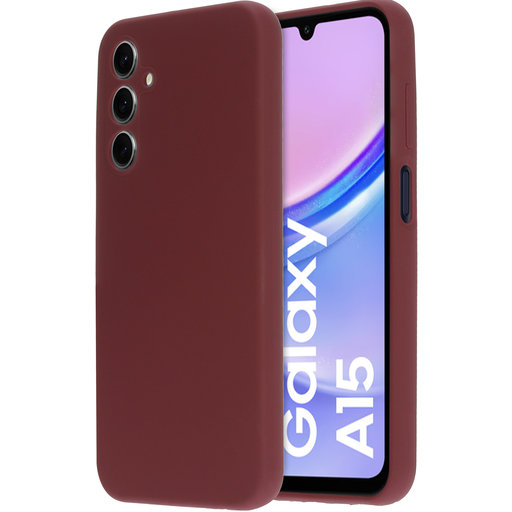 Silicone Cover Samsung Galaxy A15 Plum Red