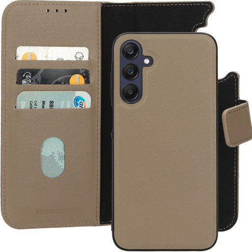 Leather 2 in 1 Wallet Case Samsung Galaxy A25 Taupe