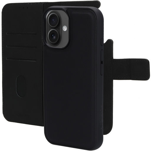 Leather 2 in 1 Wallet Case Apple iPhone 16 Black