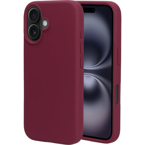 Silicone Cover Apple iPhone 16 Plum Red