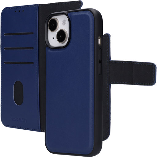 Leather 2 in 1 Wallet Case Apple iPhone 15/14 Blue