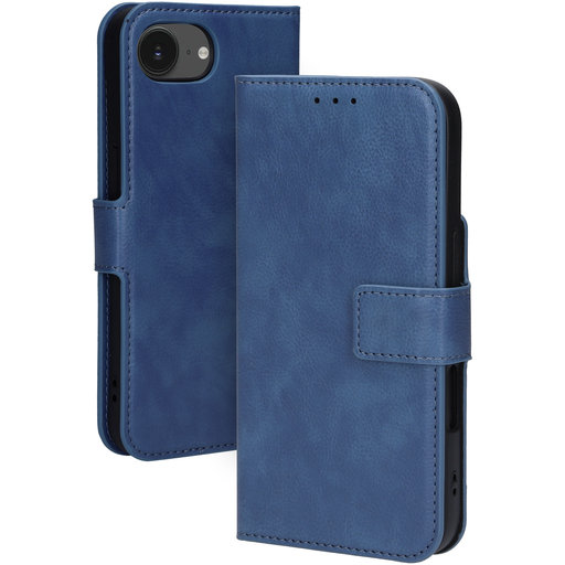Classic Wallet Case Apple iPhone 16e Steel Blue (MagSafe Compatible)