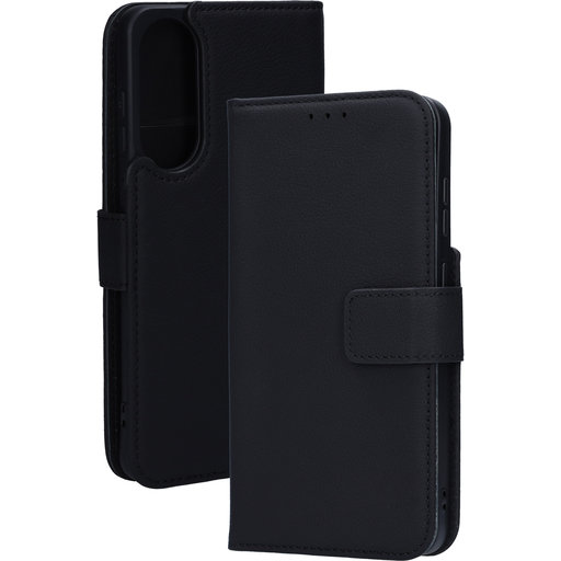 Leather Wallet Case Samsung Galaxy S25 Edge Black