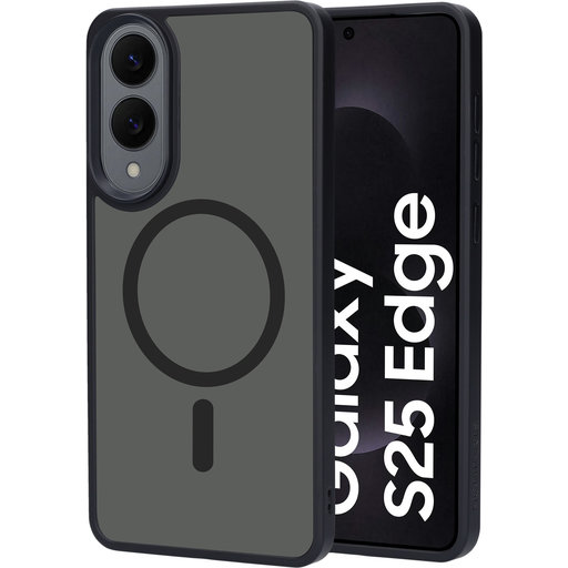 Hardcover Samsung Galaxy S25 Edge Satin Black (Magsafe Compatible)