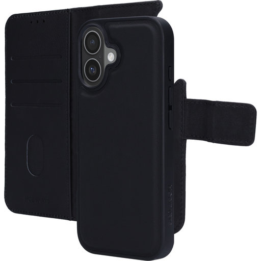 Leather 2 in 1 Wallet Case Apple iPhone 17 Black