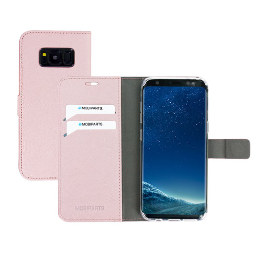 Saffiano Wallet Case Samsung Galaxy S8 Pink
