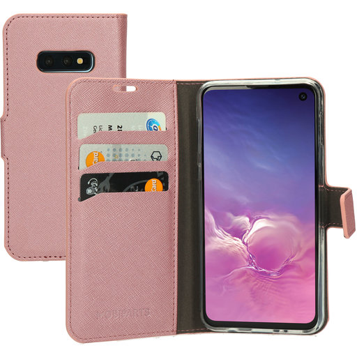 Saffiano Wallet Case Samsung Galaxy S10e Pink
