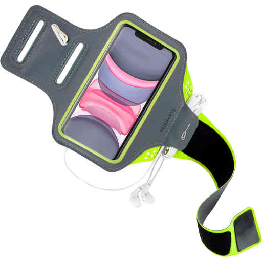 Mobiparts Comfort Fit Sport Armband Apple iPhone 11 Neon Green
