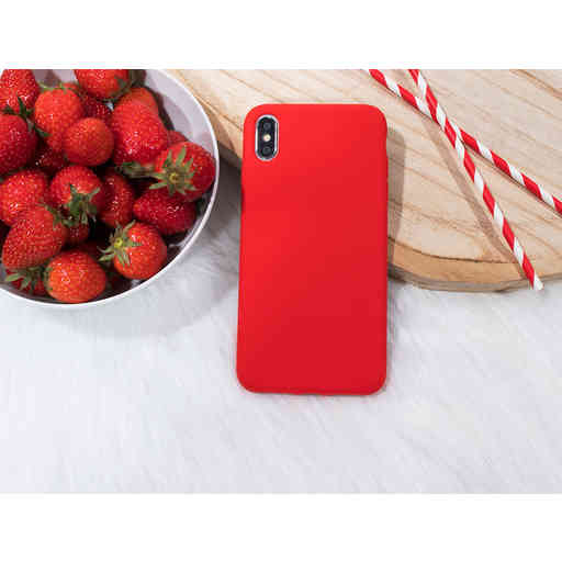 Mobiparts Silicone Cover Samsung Galaxy A41 (2020) Scarlet Red