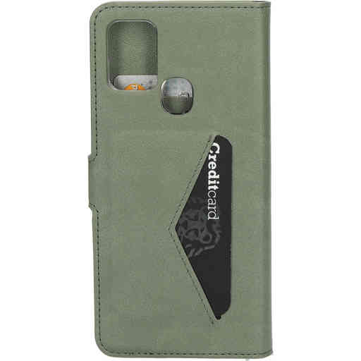 Mobiparts Classic Wallet Case Samsung Galaxy A21s (2020) Stone Green