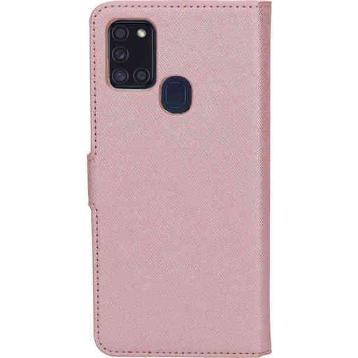 Mobiparts Saffiano Wallet Case Samsung Galaxy A21s (2020) Pink