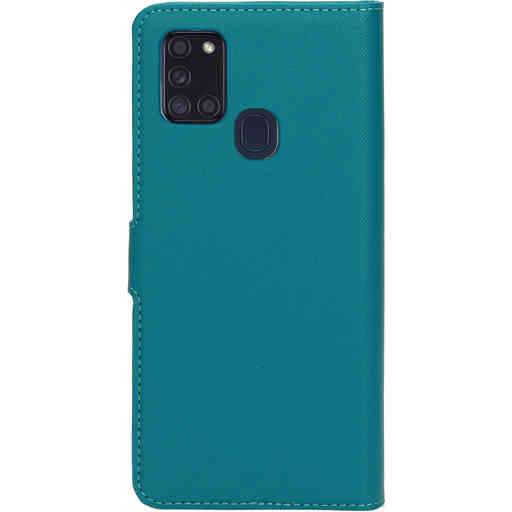 Mobiparts Saffiano Wallet Case Samsung Galaxy A21s (2020) Turquoise