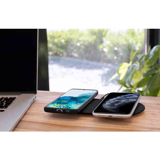 Mobiparts Dual Fast Wireless Charging Pad Black