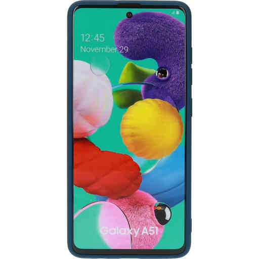 Mobiparts Silicone Cover Samsung Galaxy A51 (2020) Blueberry Blue