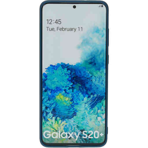 Mobiparts Silicone Cover Samsung Galaxy S20 Plus 4G/5G Blueberry Blue