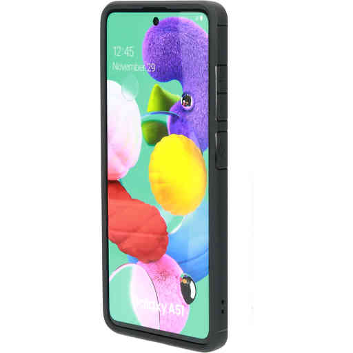 Mobiparts Rugged Clear Case Samsung Galaxy A51 (2020) Black (Bulk)
