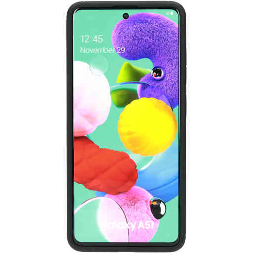 Mobiparts Rugged Clear Case Samsung Galaxy A51 (2020) Black (Bulk)