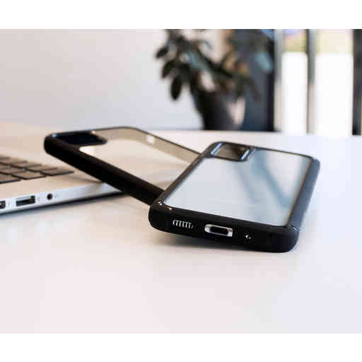 Mobiparts Rugged Clear Case Samsung Galaxy A51 (2020) Black (Bulk)