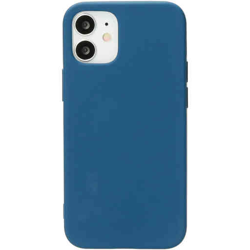 Mobiparts Silicone Cover Apple iPhone 12 Mini Blueberry Blue