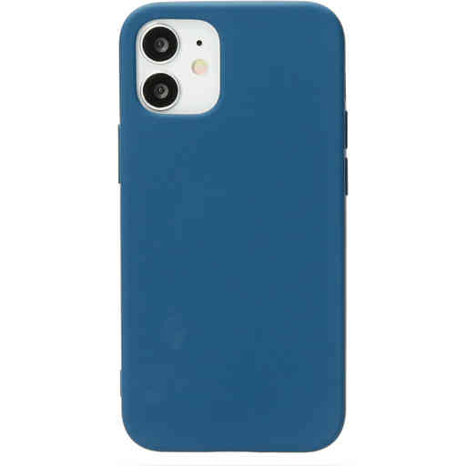 Mobiparts Silicone Cover Apple iPhone 12/12 Pro Blueberry Blue