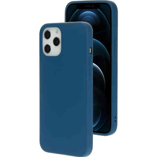 Mobiparts Silicone Cover Apple iPhone 12 Pro Max Blueberry Blue
