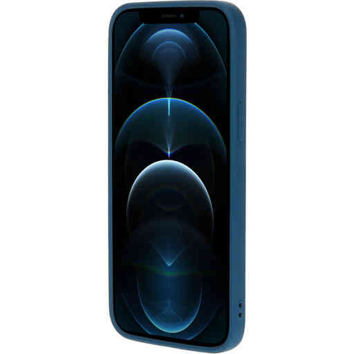 Mobiparts Silicone Cover Apple iPhone 12 Pro Max Blueberry Blue