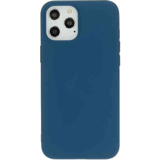 Mobiparts Silicone Cover Apple iPhone 12 Pro Max Blueberry Blue