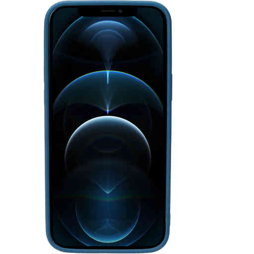 Mobiparts Silicone Cover Apple iPhone 12 Pro Max Blueberry Blue