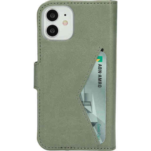 Mobiparts Classic Wallet Case Apple iPhone 12 Mini Stone Green