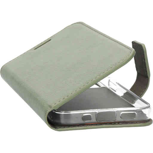 Mobiparts Classic Wallet Case Apple iPhone 12 Mini Stone Green