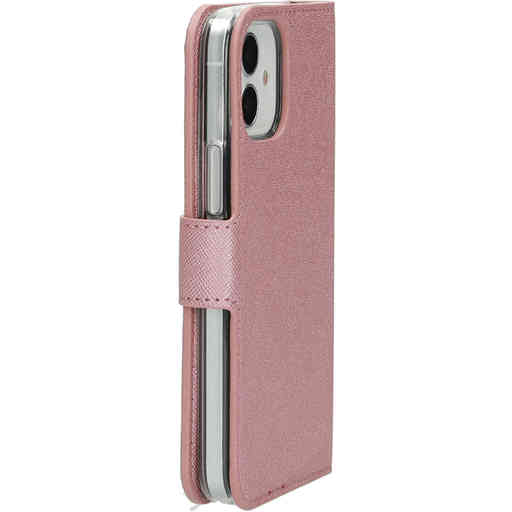 Mobiparts Saffiano Wallet Case Apple iPhone 12 Mini Pink