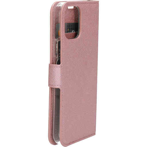 Mobiparts Saffiano Wallet Case Apple iPhone 12/12 Pro Pink