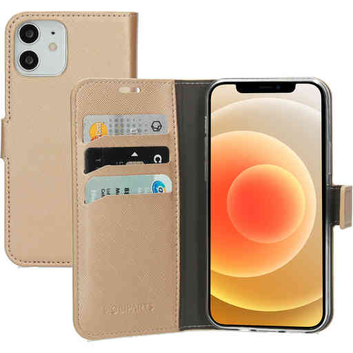 Mobiparts Saffiano Wallet Case Apple iPhone 12/12 Pro Copper