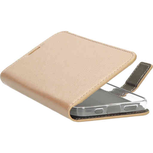 Mobiparts Saffiano Wallet Case Apple iPhone 12/12 Pro Copper