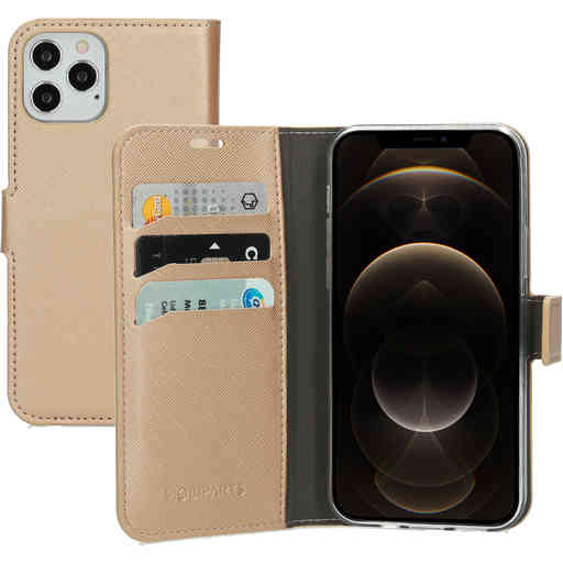 Mobiparts Saffiano Wallet Case Apple iPhone 12/12 Pro Copper