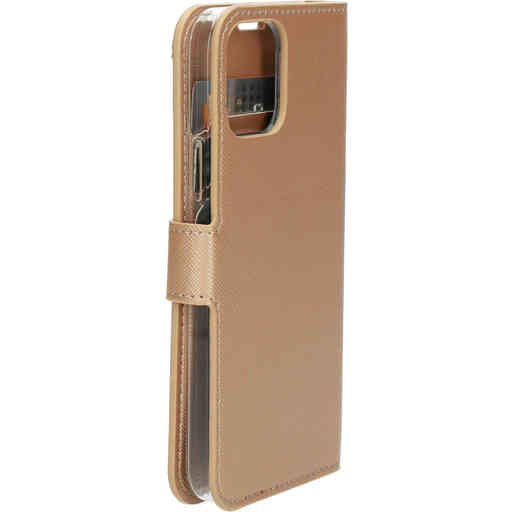 Mobiparts Saffiano Wallet Case Apple iPhone 12/12 Pro Copper