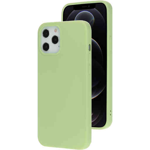 Mobiparts Silicone Cover Apple iPhone 12 Pro Max Pistache Green