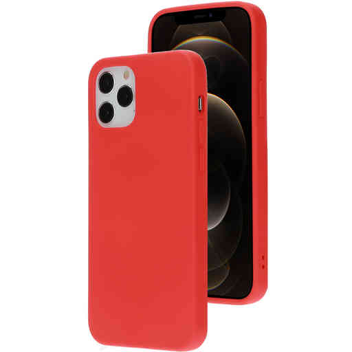 Mobiparts Silicone Cover Apple iPhone 12/12 Pro Scarlet Red