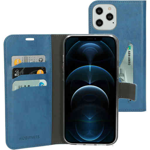 Mobiparts Classic Wallet Case Apple iPhone 12 Pro Max Steel Blue