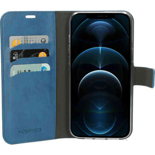 Mobiparts Classic Wallet Case Apple iPhone 12 Pro Max Steel Blue