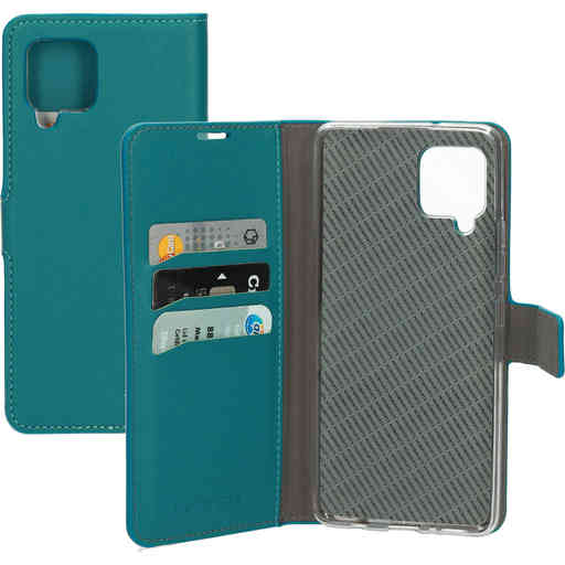 Mobiparts Saffiano Wallet Case Samsung Galaxy A42 (2020) Turquoise